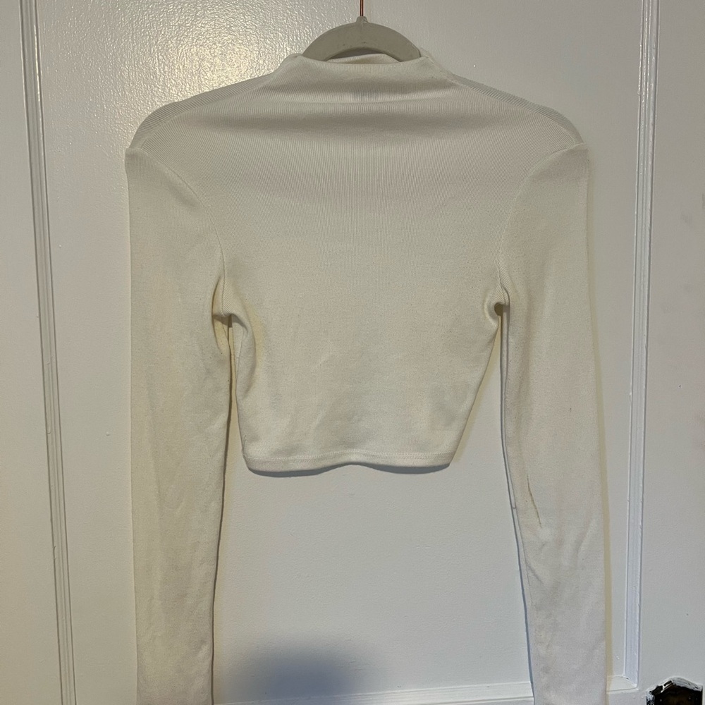 Elegant Cream Long Sleeve Top